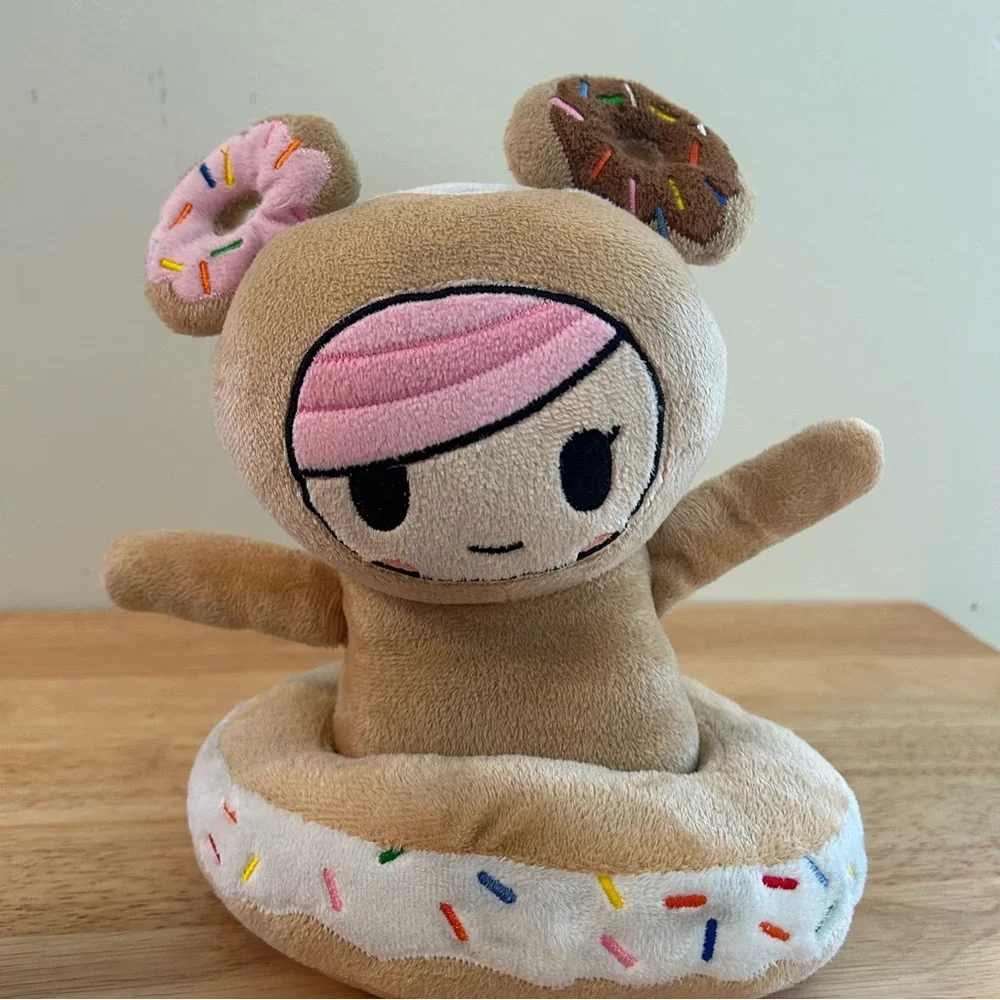 Tokidoki x Loungefly Neon Star 9” Donutella Plush y2k Doll Toy Cell Phone Holder